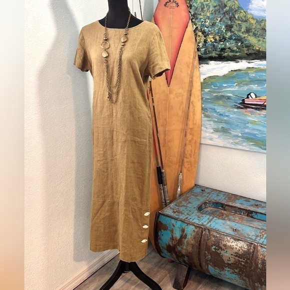 VTG Earth Song, 12P, Linen, 🍁Fall Perfection, Butrin Embellished Hem - Picture 5 of 11